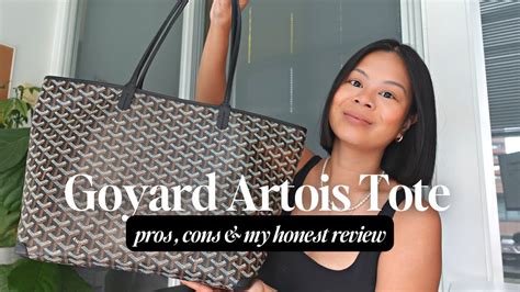 goyard reversible tote review|Goyard artois pm vs mm.